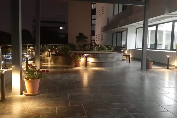 Solar bollard lighting-World bank building, Islamabad