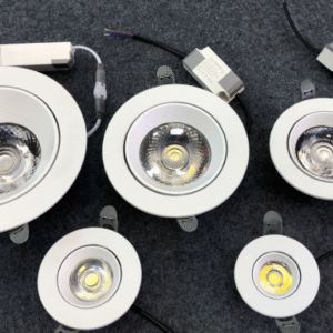Cob led movable recessed downlight