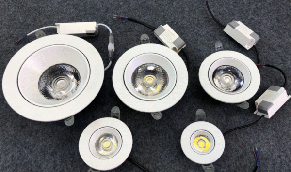 Cob led movable recessed downlight - Image 1