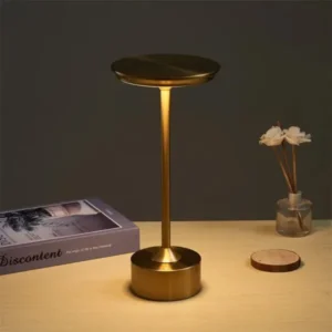 Luxury rechargeable metal lamp