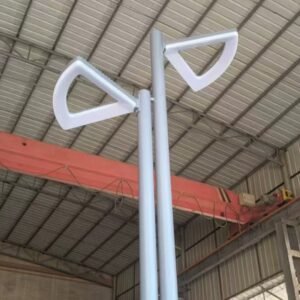 Double sided modern led decorative pole light 3m