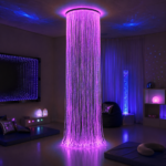 Sensory Fibre Optic round shower light