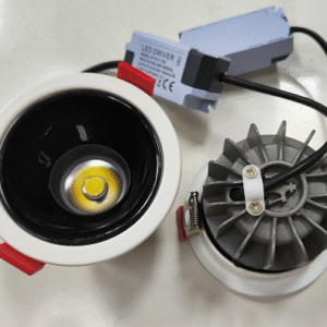Led deep recessed anti-glare cob downlight 12w and 18w
