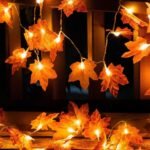 maple leaves led decor lighting