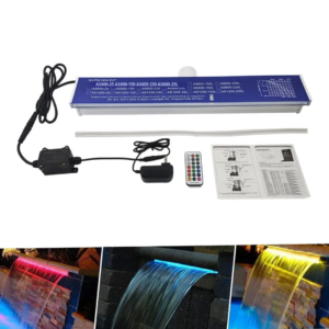 Led rgb waterfall lamp