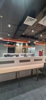 Designer led linear pendant light