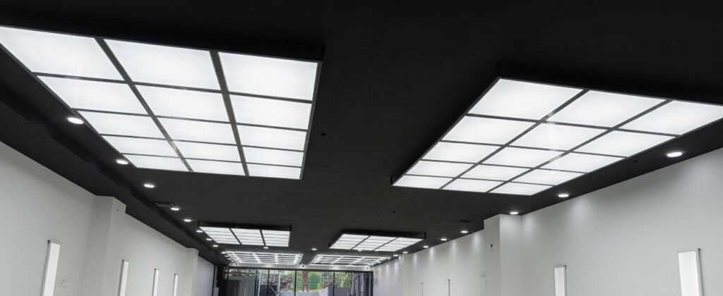 car detailing studio lighting-2x2 panels-newon indoor lighting project