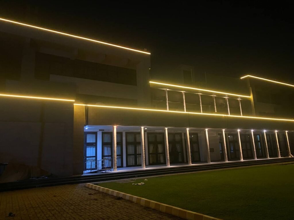 president house facade lighting-newon lighting project