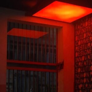 Sunset glow stretch fabric ceiling light