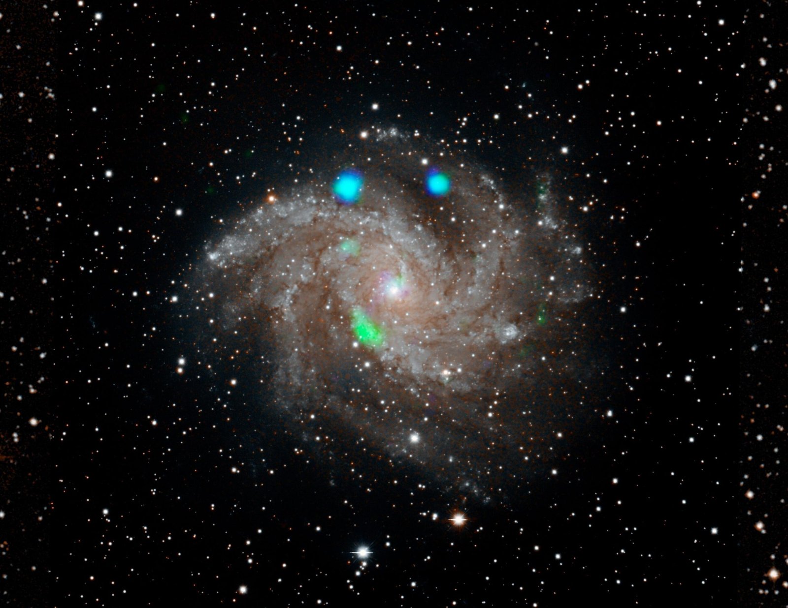 Fireworks galaxy Custom Printed Stretch Fabric Ceiling | Celestial & Galaxy Backlit Designs - Image 1