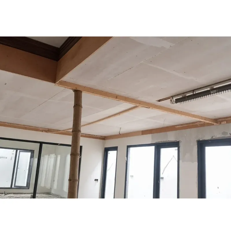 before installation of stretch fabric lighting