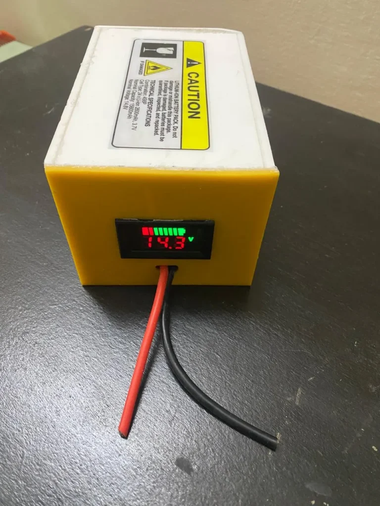 Newon 4S6P marine battery pack for Karachi fishing boats, 14.8V 15.6Ah Li-ion with XT90 connector and sealed acrylic enclosure